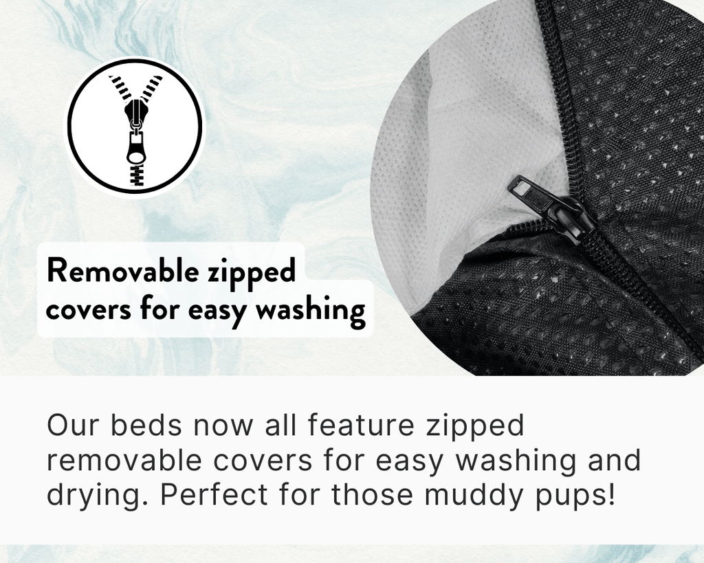 Luxury Velvet Dog Bed With Removable Covers | Hampton